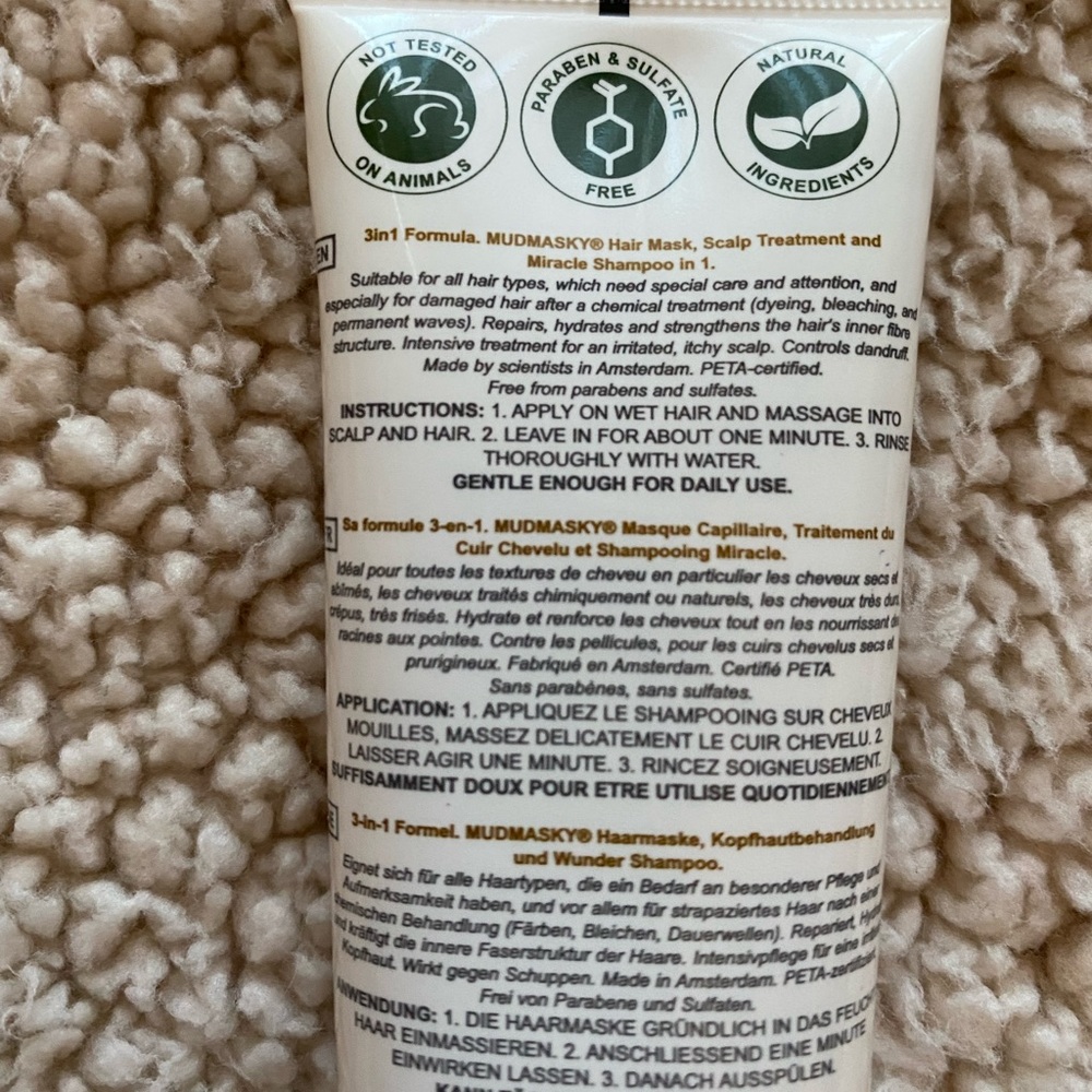 Mudmasky- 3in1 Hair Mask Scalp Treatment & Miracle Shampoo Formula - Picture 5 of 9